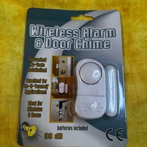 Wireless Door Chime with Alarm - White